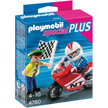 Playmobil Αγόρια Με Αγωνιστική Μοτοσυκλέτα 4780 4008789047809