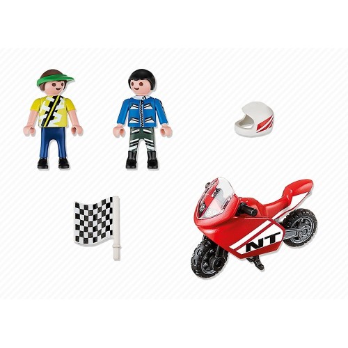 Playmobil Αγόρια Με Αγωνιστική Μοτοσυκλέτα 4780 4008789047809
