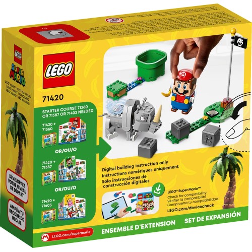 LEGO Super Mario Πίστα Επέκτασης Rambi Ο Ρινόκερος 71420 5702017415727