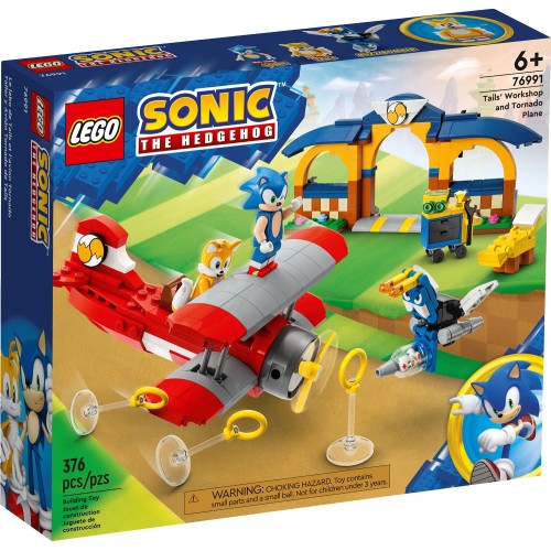 LEGO Sonic Tails Workshop And Tornado Plane 76991 5702017419497