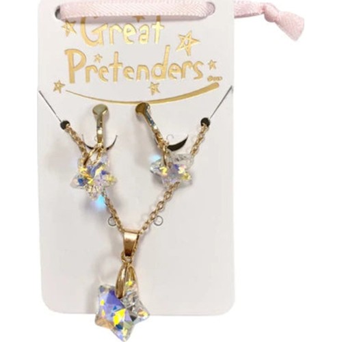 great pretenders Set Necklace And Earrings Holographic Star 90414 771877904141