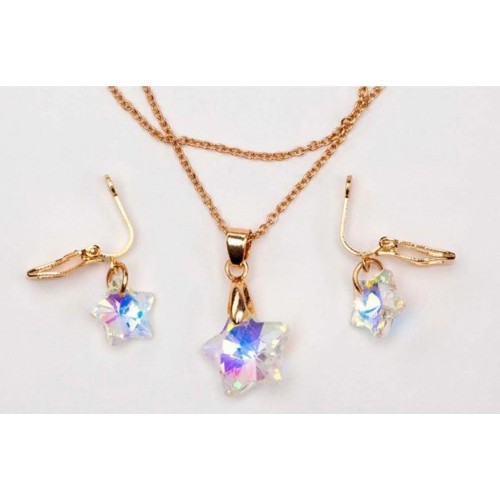 great pretenders Set Necklace And Earrings Holographic Star 90414 771877904141