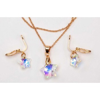great pretenders Set Necklace And Earrings Holographic Star 90414 771877904141