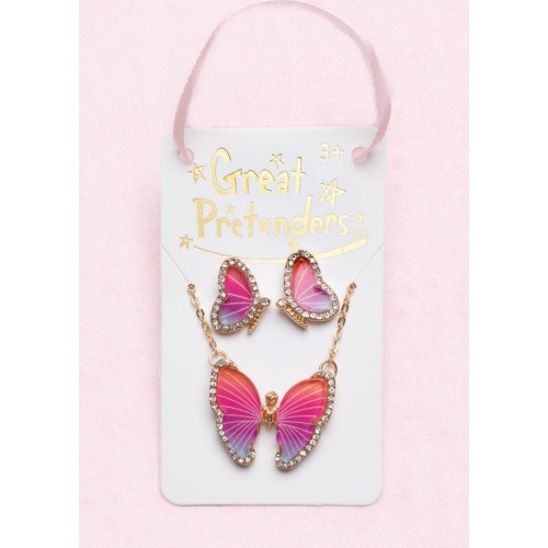 great pretenders Set Necklace And Earrings With Rhinestones 90423 771877904233