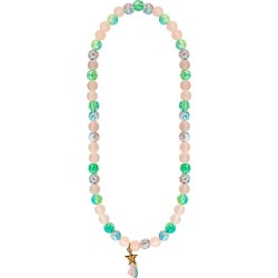 great pretenders Pink Kids Necklack - Turquoise With Gold Star 90410 771877904103