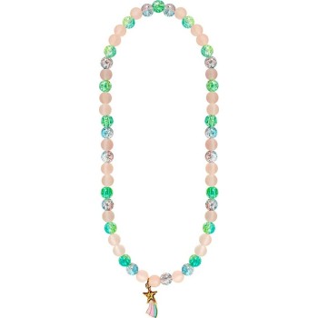 great pretenders Pink Kids Necklack - Turquoise With Gold Star 90410 771877904103