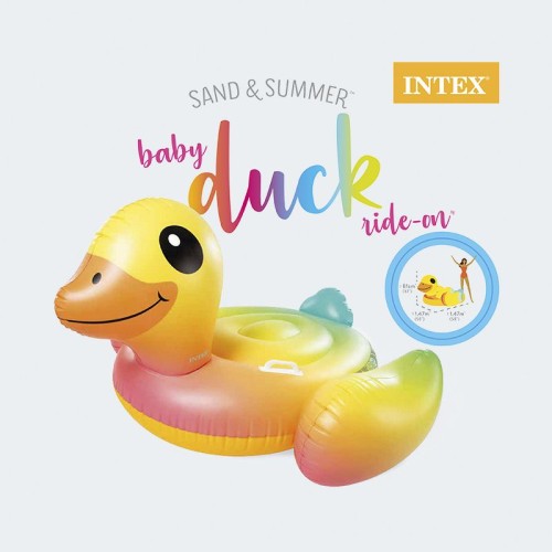 INTEX Duck Ride On Pool Float 147X147x81 Cm 57556 6941057403007