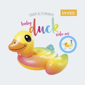 INTEX Yellow Duck Ride On - Θαλάσσια Βόλτα Με Το Παπάκι 147X147x81εκ. 57556 6941057403007