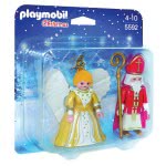 Playmobil Ο Άη Βασίλης Με Τον Άγγελο Των Χριστουγέννων 5592 4008789055927
