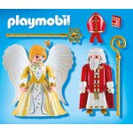 Playmobil Ο Άη Βασίλης Με Τον Άγγελο Των Χριστουγέννων 5592 4008789055927