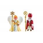 Playmobil Ο Άη Βασίλης Με Τον Άγγελο Των Χριστουγέννων 5592 4008789055927
