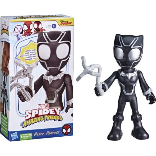 Hasbro Marvel Spidey And His Amazing Friends Supersized Black Panther 22.5-Cm Action Figure F3711 / F7260 5010994196264