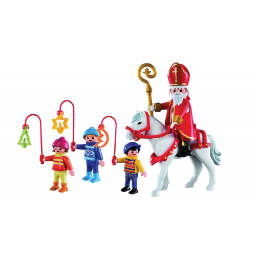 Playmobil Ο Άη Βασίλης Με Τα Παιδάκια 5593 4008789055934