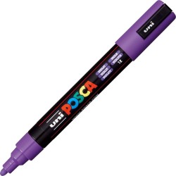 Uni-ball Mitsubishi Pencil Posca Medium Bullet Tip Marker - Violet PC-5M-ΒΙΟΛΕΤΙ 4902778916186