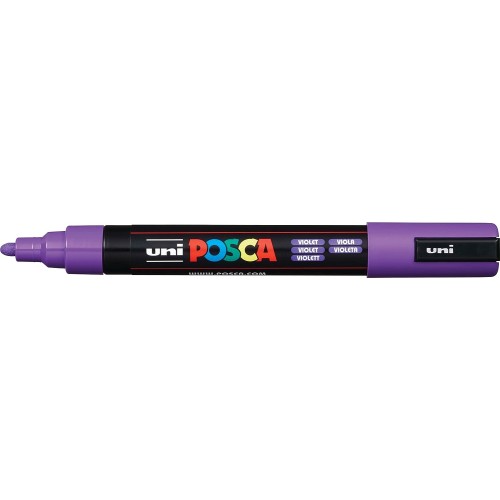 Uni-ball Mitsubishi Pencil Posca Medium Bullet Tip Marker - Violet PC-5M-ΒΙΟΛΕΤΙ 4902778916186