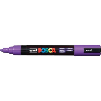 Uni-ball Mitsubishi Pencil Posca Medium Bullet Tip Marker - Violet PC-5M-ΒΙΟΛΕΤΙ 4902778916186