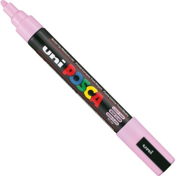 Uni-ball Mitsubishi Pencil Μαρκαδόρος Posca 2.5Mm Medium Pc-5M - Light Pink Ροζ PC-5M-L.PINK 4902778036891