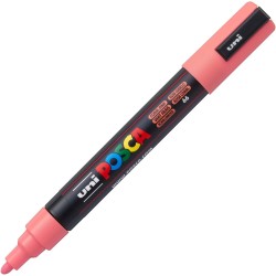 Uni-ball Mitsubishi Pencil Μαρκαδόρος Posca 2.5Mm Medium PC-5M - Coral Pink Κοραλλί PC-5M-ΚΟΡΑΛΛΙ 4902778198025