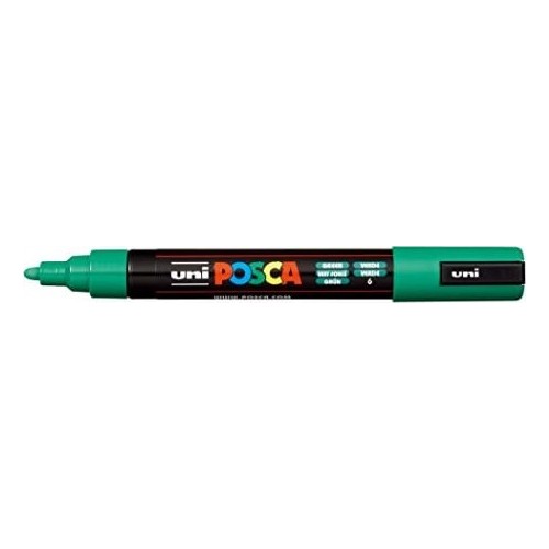 Uni-ball Mitsubishi Pencil Poscgreen5m Posca Medium Bullet Tip Marker - Green PC-5M-GREEN 4902778916148