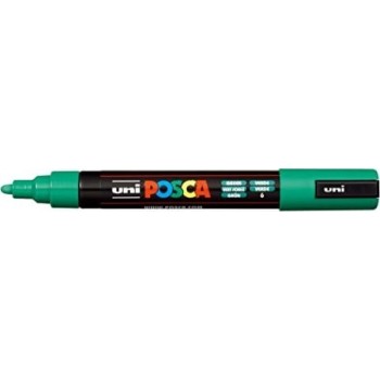 Uni-ball Mitsubishi Pencil Poscgreen5m Posca Medium Bullet Tip Marker - Green PC-5M-GREEN 4902778916148