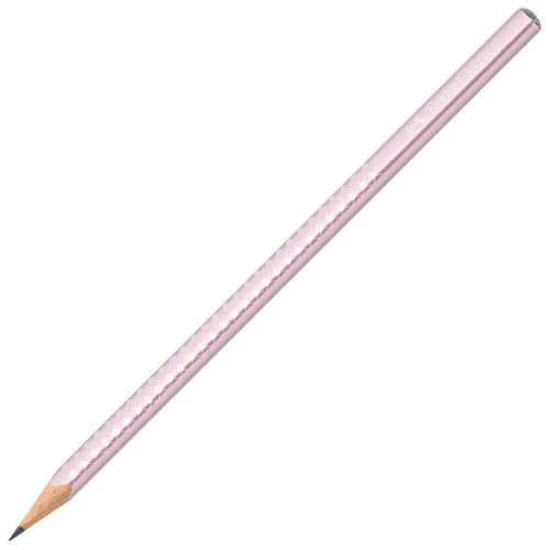 Faber-Castell Τριγωνικό Μολύβι Sparkle Μεταλλικό Ροζ  118261 4005401182610