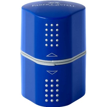 Faber-Castell Set Of 3 Grip Pencils With Eraser And Sharpener Blue 580023 4005405800237