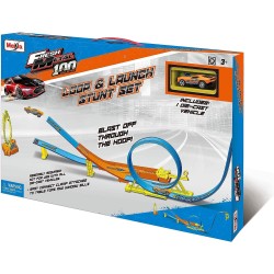 Maisto Fresh Metal 100 Loop And Launch Stunt Set 12552 090159125525