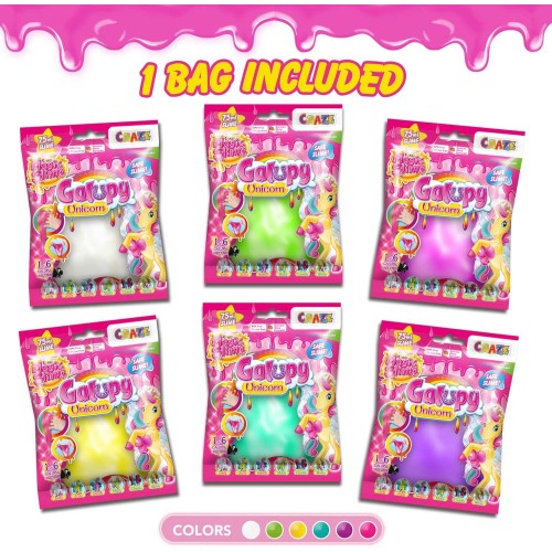 craze Magic Slime Galupy Unicorn And Slime 75Ml Surprise Bag CRZ46340 4059779046340