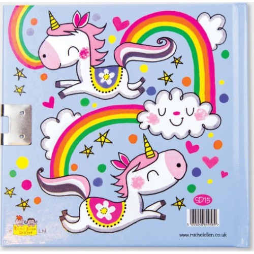 rachel ellen designs Σημειωματάριο Με Κλειδαριά R.E.D. Unicorn Μονόκερος SD15 5055040849589