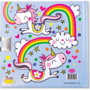 rachel ellen designs Σημειωματάριο Με Κλειδαριά R.E.D. Unicorn Μονόκερος SD15 5055040849589