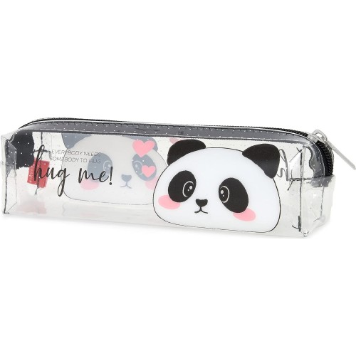 Legami Pencil Case, Transparent Case Panda PC0023 8052461962399