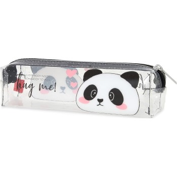 Legami Pencil Case, Transparent Case Panda PC0023 8052461962399