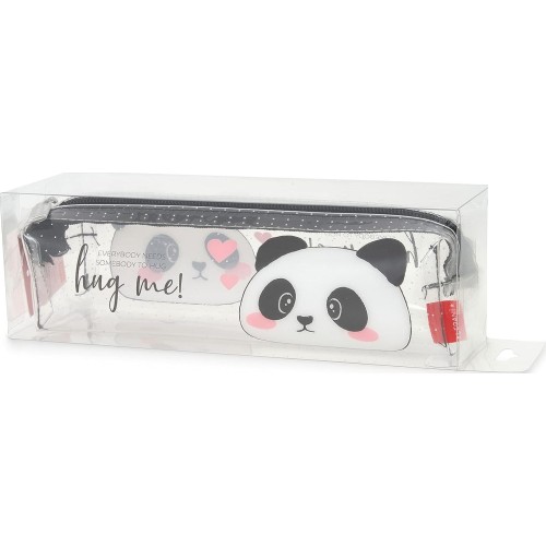 Legami Pencil Case, Transparent Case Panda PC0023 8052461962399