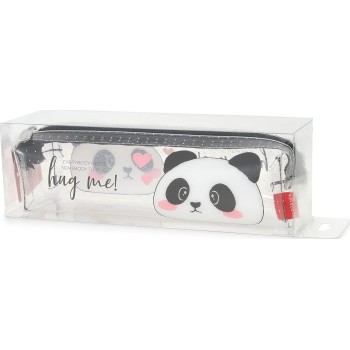 Legami Pencil Case, Transparent Case Panda PC0023 8052461962399