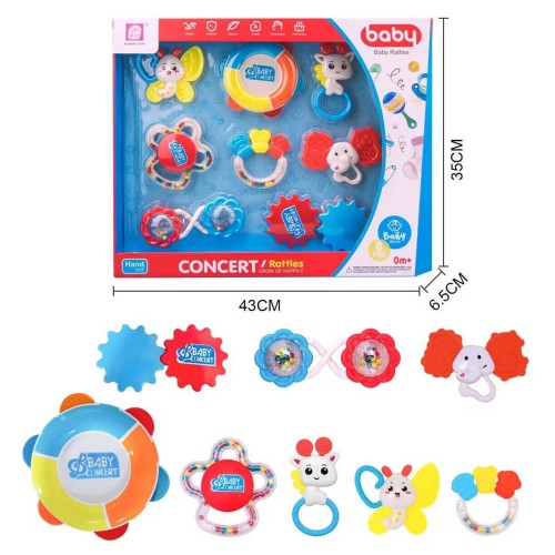 Toys-shop Choice Baby Rattles 8PCS JM094383 6990323943839