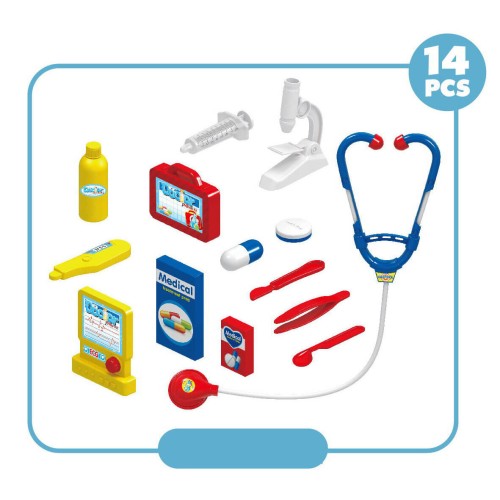 Toys-shop Choice Σέτ Ιατρικά Εργαλεία Μπλε 14Τμχ JU089087 6990323890874