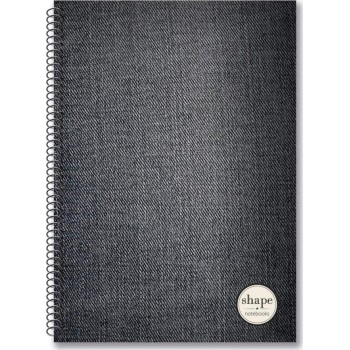 shape notebooks Notebook Α4 4 Subjects Fabric FA-1204 5200399806428