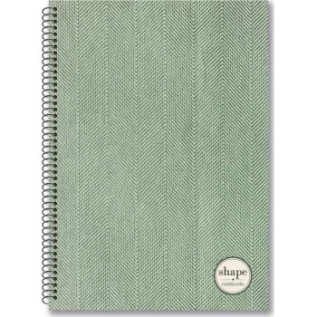 shape notebooks Τετράδιο Σπιράλ Α4 4 Θέματα 21X29 120 Φύλλα - Fabric FA-1204 5200399806428