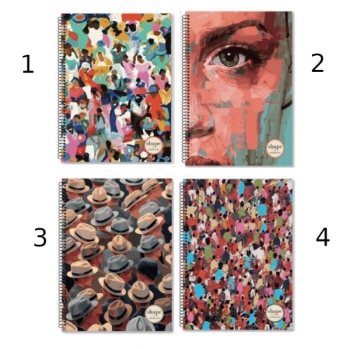 shape notebooks Notebook Α4 3 Subjects People PE-1203 5200399806497