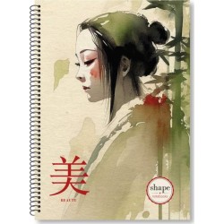 shape notebooks Notebook Spiral Α4 2 Subjects Japan JA-1202 5200399804301