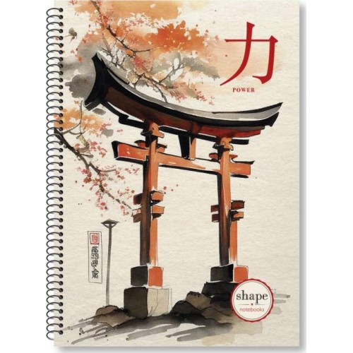 shape notebooks Τετράδιο Σπιράλ Α4 2 Θέματα 21X29 90 Φύλλα - Japan JA-1202 5200399804301