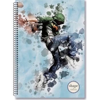 shape notebooks Notebook B5 2 Subjects Dance DA-1102 5200399806619