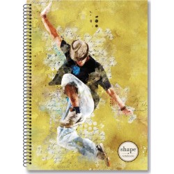 shape notebooks Τετράδιο Σπιράλ B5 3 Θέματα 17X25 90 Φύλλα - Dance DA-1103 5200399806626