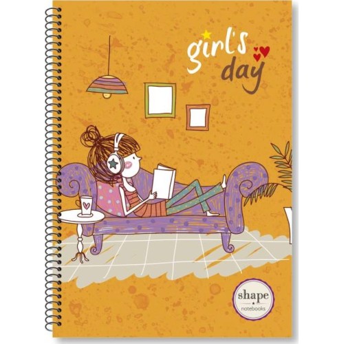 shape notebooks Notebook Β5 2 Subjects Girls GI-1102 5200399806305