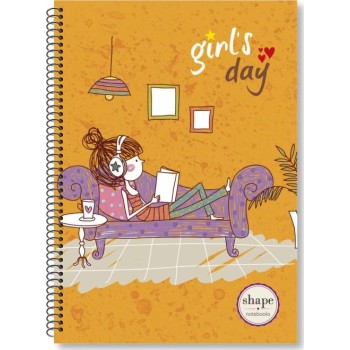 shape notebooks Notebook Β5 2 Subjects Girls GI-1102 5200399806305