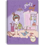 shape notebooks Notebook Β5 2 Subjects Girls GI-1102 5200399806305