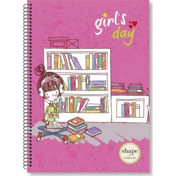shape notebooks Notebook Β5 2 Subjects Girls GI-1102 5200399806305