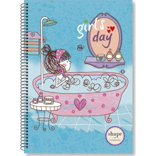 shape notebooks Notebook Β5 2 Subjects Girls GI-1102 5200399806305