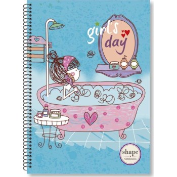 shape notebooks Notebook Β5 2 Subjects Girls GI-1102 5200399806305