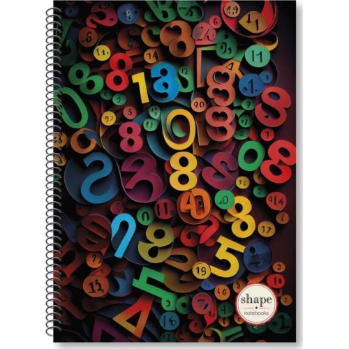 shape notebooks Τετράδιο Σπιράλ Α4 3 Θέματα 21X29 90 Φύλλα - Numbers NU-1203 5200399807449
